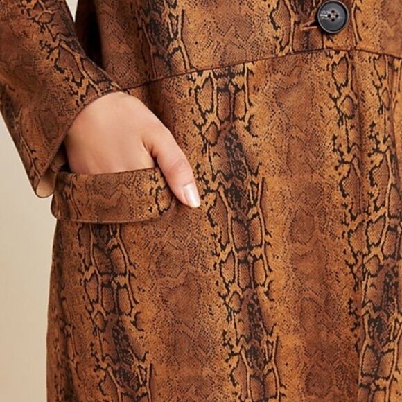 Anthropologie BLANKNYC Renegade Snake Printed Blazer Jacket S - Picture 5 of 12